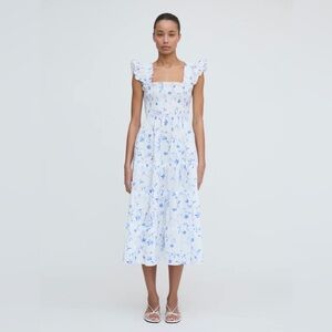Hill House Ellie Nap Dress in Blue Botanical/XS